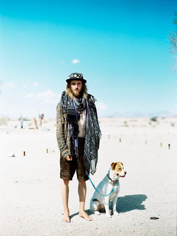 Salton Sea Local With Dog